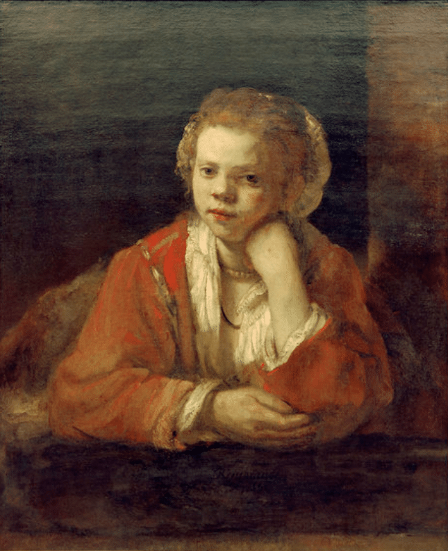 La ragazza alla finestra – Rembrandt van Rijn Rembrandt van Rijn 70x85