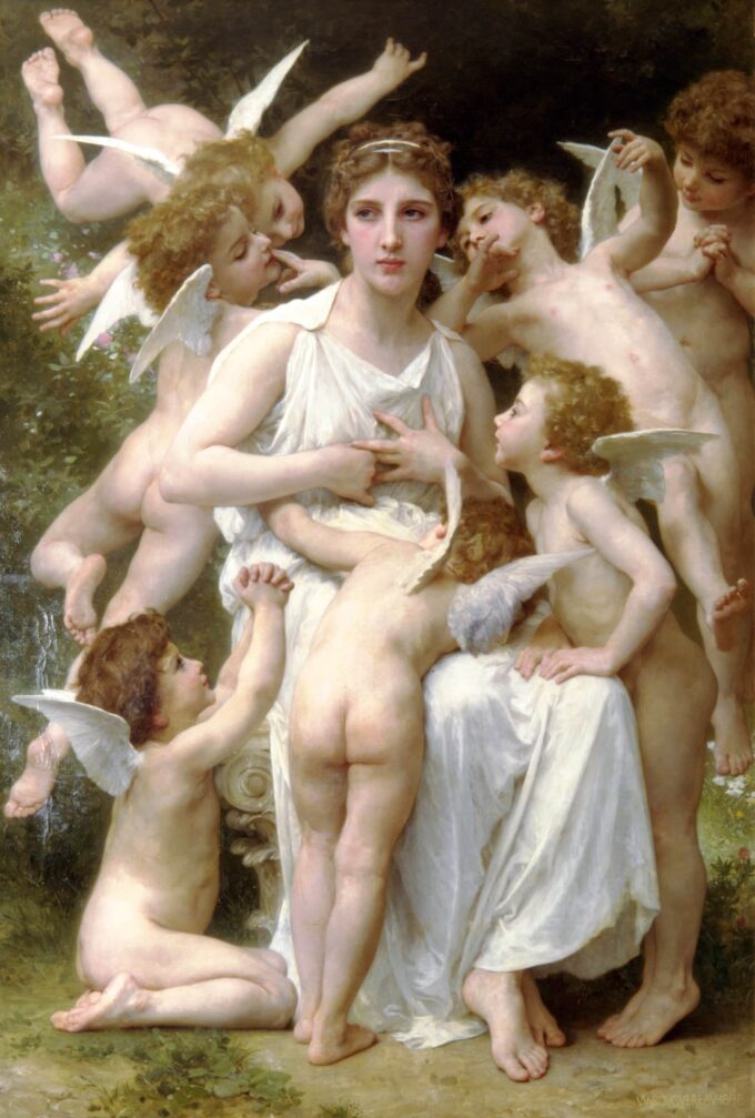 Aggressione – William Bouguereau William Bouguereau 70x105