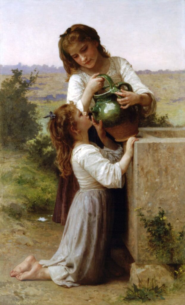 Alla fontana – William Bouguereau William Bouguereau 70x105