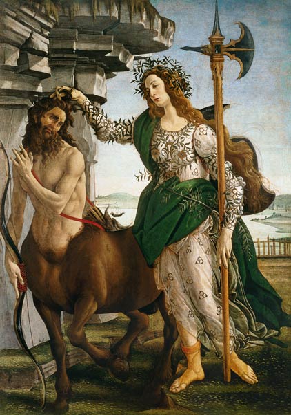 Athena e il Centauro – Sandro Botticelli Sandro Botticelli 70x105