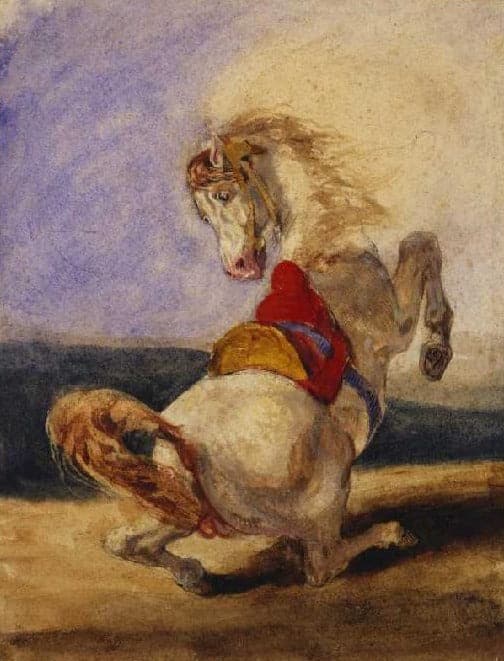 Cavallo in equilibrio – Eugène Delacroix Eugène Delacroix 70x85