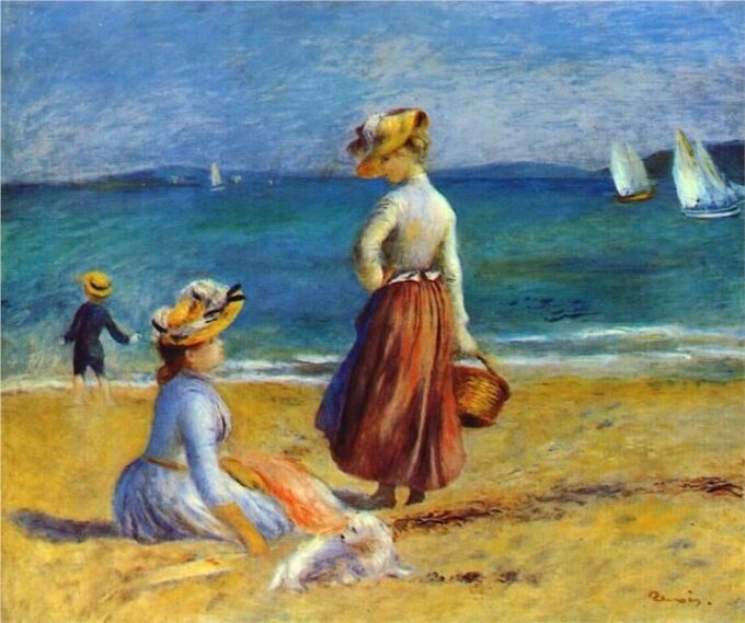 Figure sulla spiaggia – Pierre-Auguste Renoir Pierre-Auguste Renoir 85x75