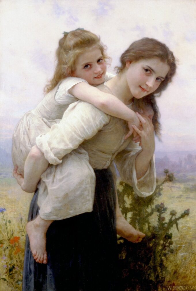 Non troppo pesante da portare – William Bouguereau William Bouguereau 70x105