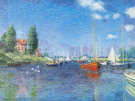 Bateau rosso, Argenteuil – Claude Monet Claude Monet 85x75