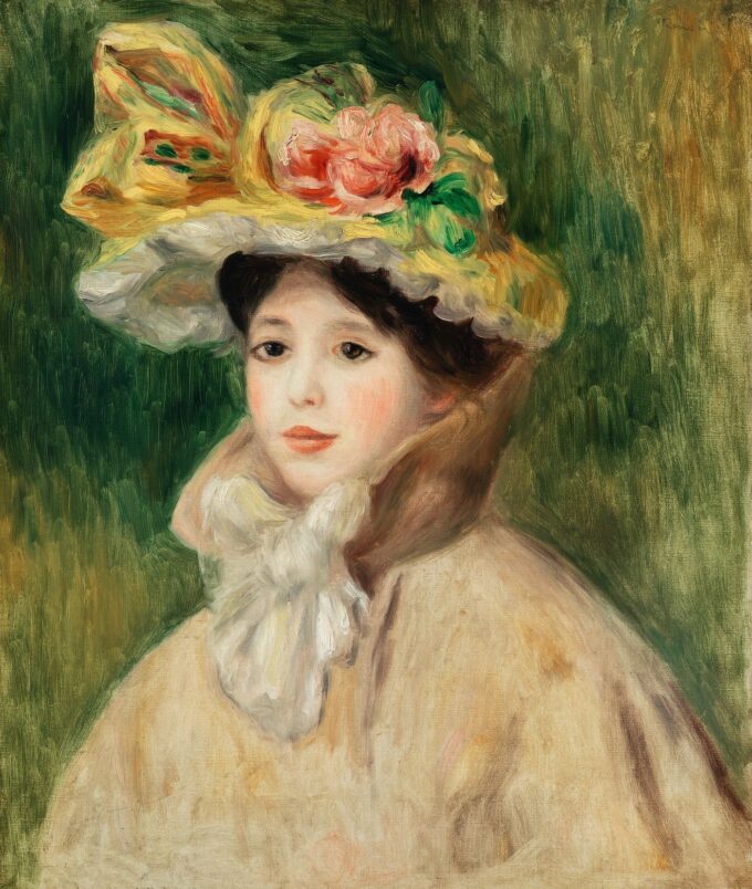 Donna con cappello – Pierre-Auguste Renoir Pierre-Auguste Renoir 70x85