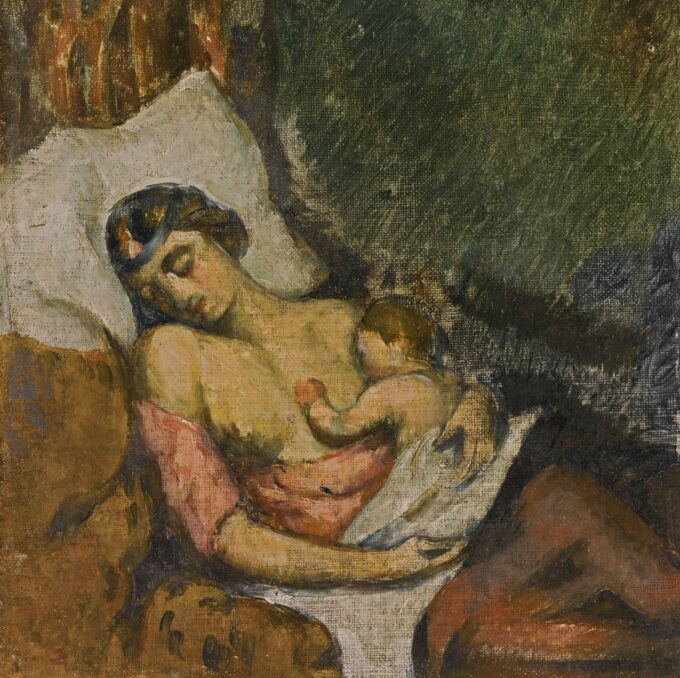 Donna che allatta il suo bambino – Paul Cézanne Paul Cézanne 70x70