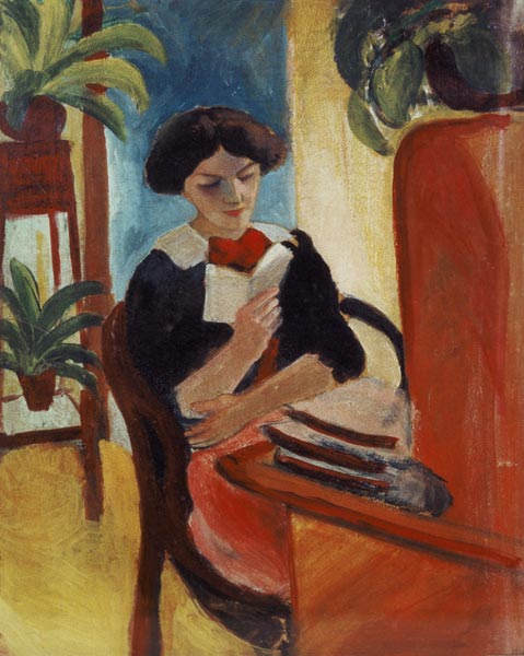 Lectura di Elizabeth – August Macke August Macke 70x85