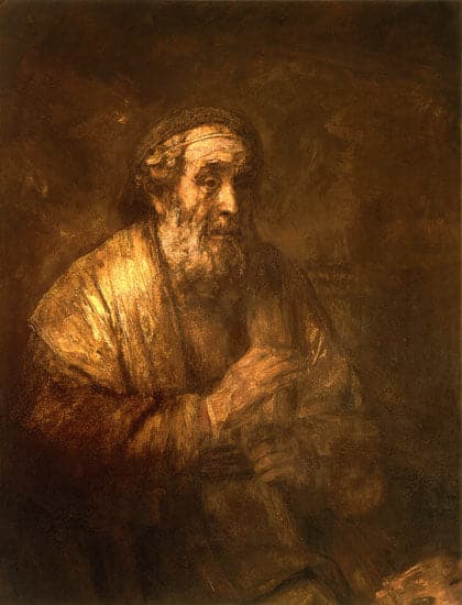 Omero dettava a un scrivano – Rembrandt van Rijn Rembrandt van Rijn 70x85