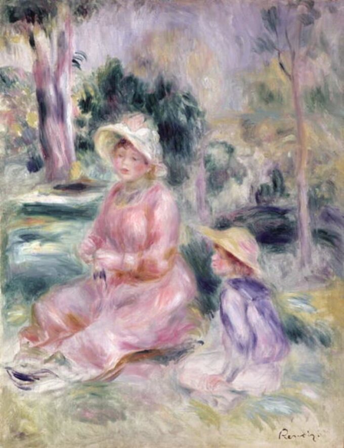 Madame Renoir e suo figlio Pierre – Pierre-Auguste Renoir Pierre-Auguste Renoir 70x85