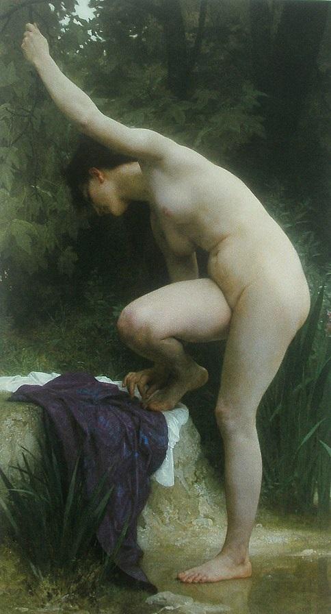 Bagnante” di William Bouguereau William Bouguereau 70x140