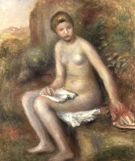 Bagnante su un masso – Pierre-Auguste Renoir Pierre-Auguste Renoir 70x85