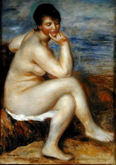 Bagnante seduta su un masso – Pierre-Auguste Renoir Pierre-Auguste Renoir 70x105