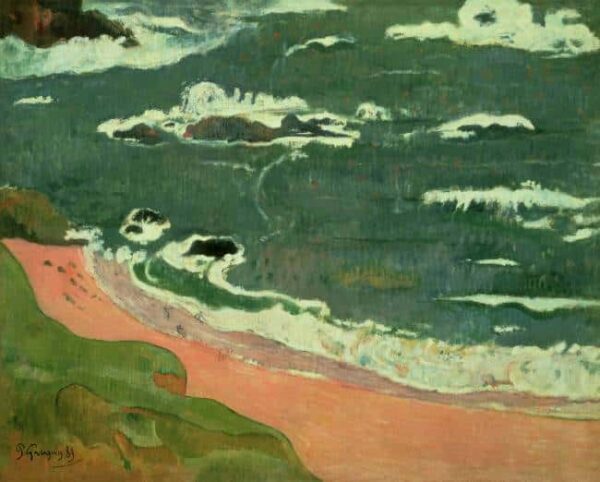 Spiaggia a Le Pouldu (Collezione Henry Ford II) – Paul Gauguin Paul Gauguin 85x75