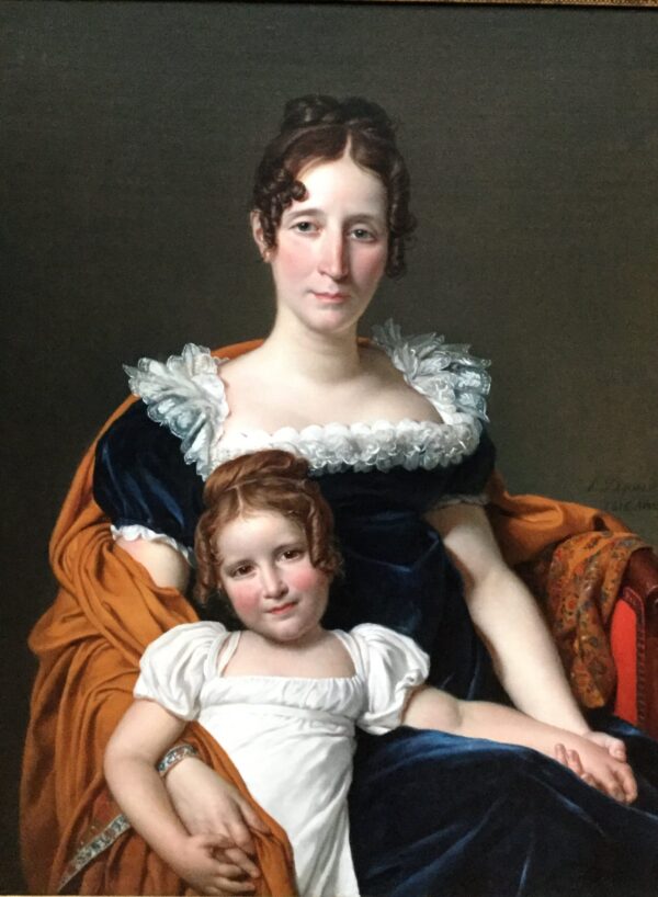 Ritratto della Contessa Vilain XIV e di sua figlia – Jacques-Louis David Jacques-Louis David 70x105