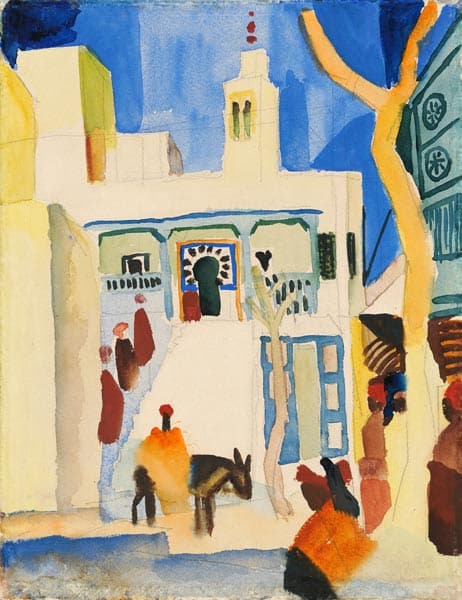 Vista di una moschea – August Macke August Macke 70x85