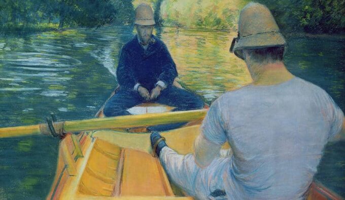 I diportisti sull’Yerres – Caillebotte Gustave Caillebotte 120x70