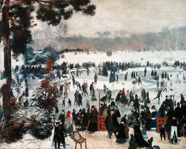 Piacere d’inverno nel Bois de Boulogne – Pierre-Auguste Renoir Pierre-Auguste Renoir 85x75