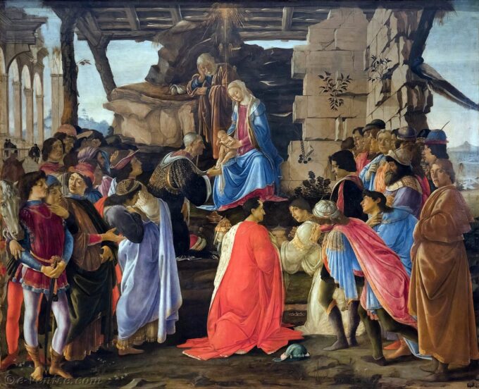 L’adorazione dei re – Sandro Botticelli Sandro Botticelli 85x75