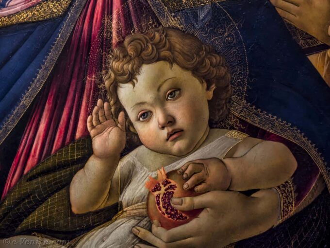 Madonna del Melograno, Det – Sandro Botticelli Sandro Botticelli 85x75