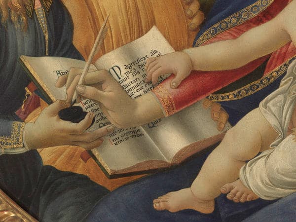 Madonna Magnificat, dettaglio – Sandro Botticelli Sandro Botticelli 85x75