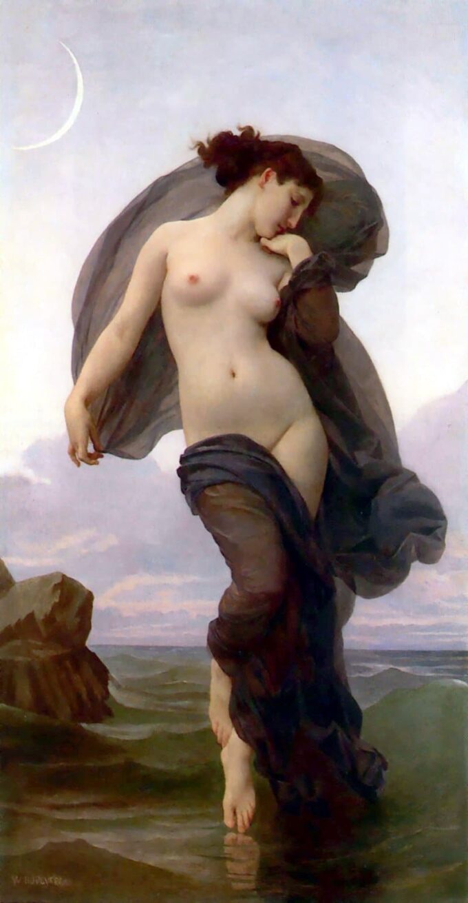 Umore crepuscolare, crepuscolare o serale – William Bouguereau Quadri Popolari 70x140