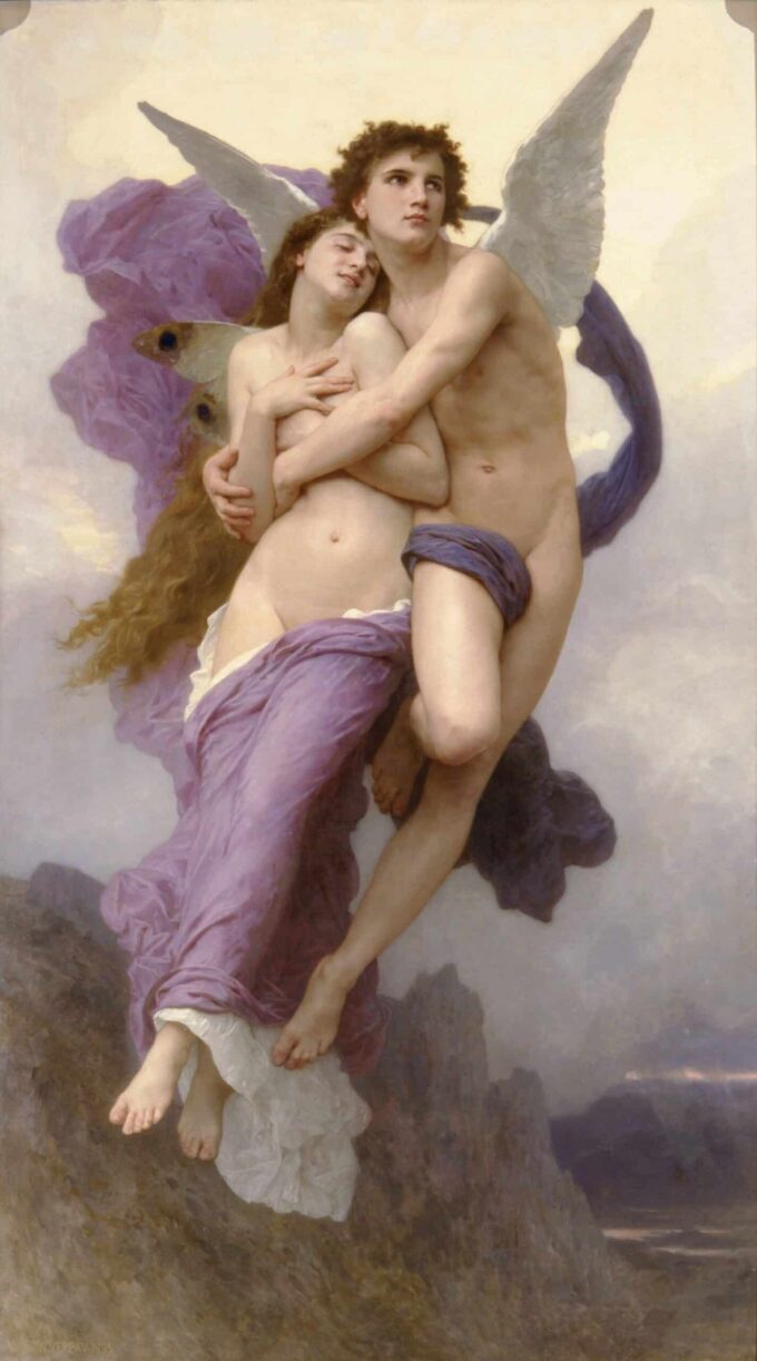 Il rapimento di Psiche – William Bouguereau William Bouguereau 70x120