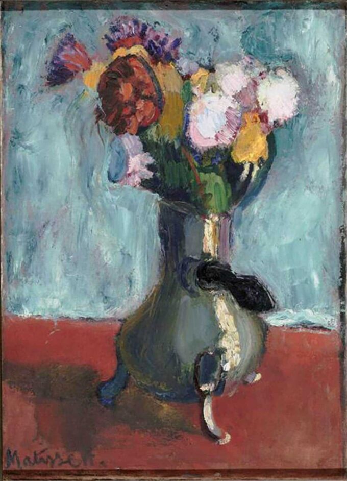 Bouquet di fiori in un vaso di cioccolato – Matisse Henri Matisse 70x105