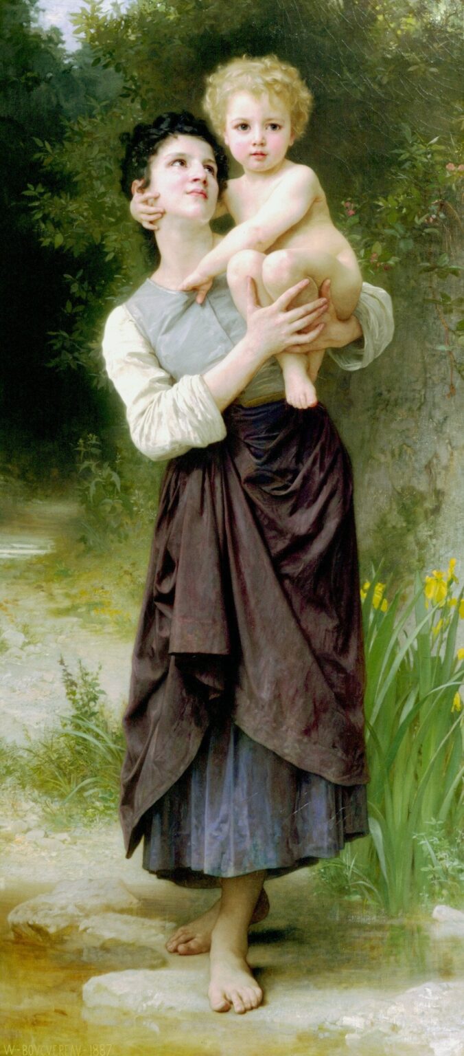 Fratello e sorella – William Bouguereau William Bouguereau 70x160