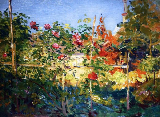 Giardino a Trouville – Caillebotte Gustave Caillebotte 105x70