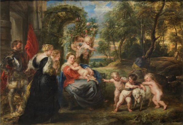 Riposo durante la fuga in Egitto, con i santi – Peter Paul Rubens Peter Paul Rubens 105x70