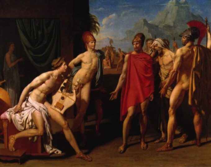 Achille che riceve gli inviati di Agamennone – Jean-Auguste-Dominique Ingres Jean-Auguste-Dominique Ingres 85x75