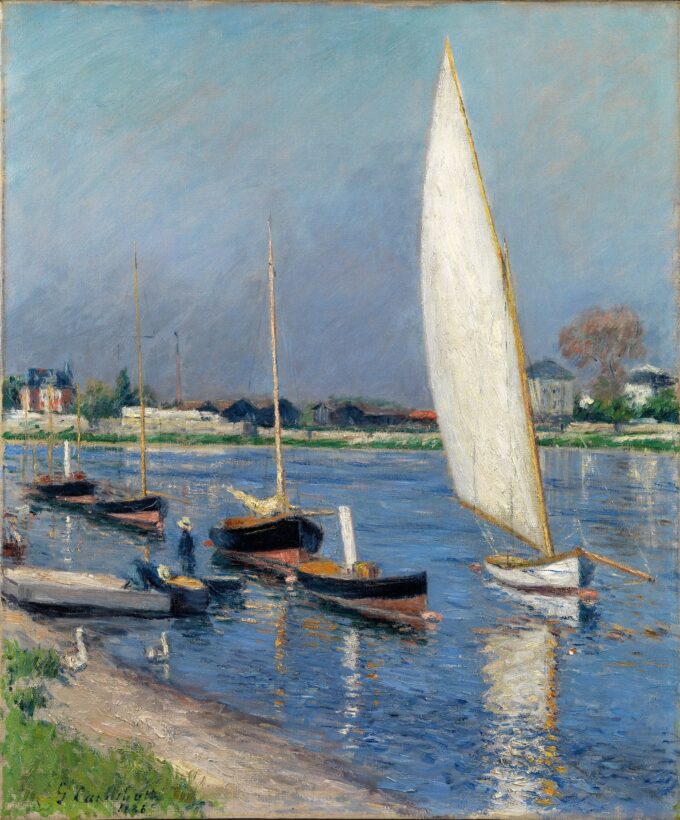 Navigazione in deriva – Caillebotte Gustave Caillebotte 70x85