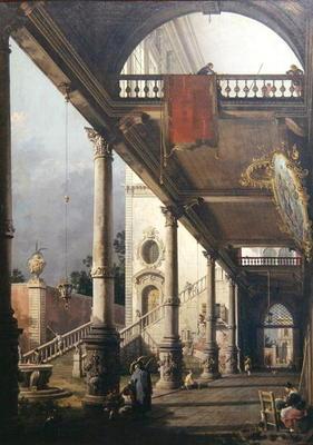 Capriccio di una colonnata, 1765 (olio su tela) – Giovanni Antonio Canal Giovanni Antonio Canal 70x105