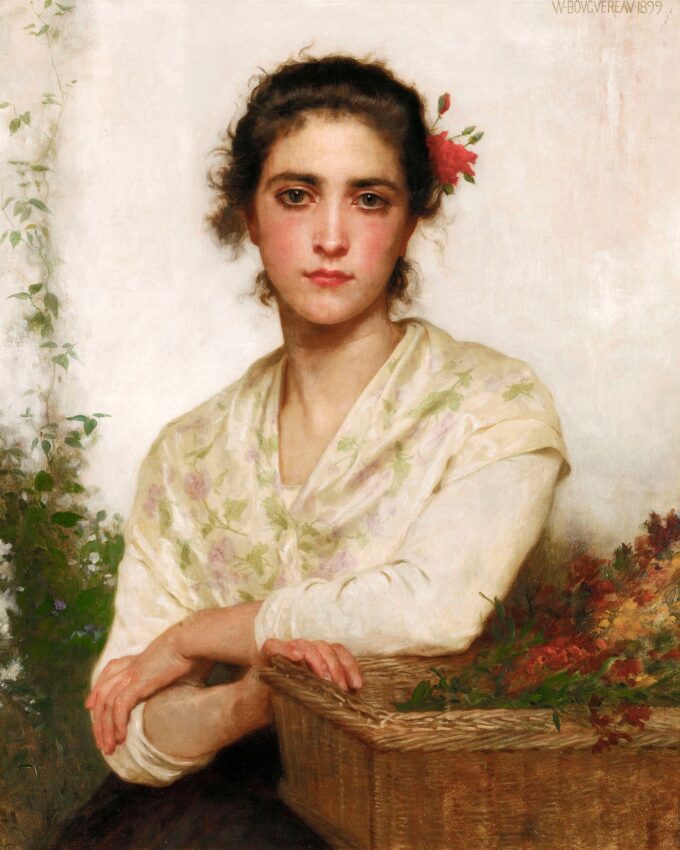 Il venditore di fiori – William Bouguereau William Bouguereau 70x85