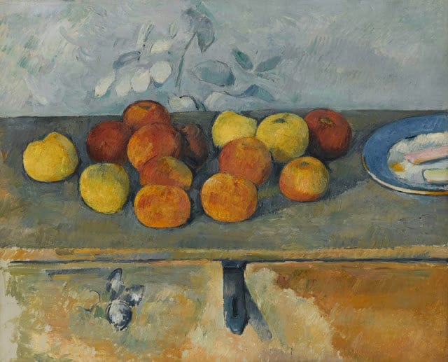 Natura morta con mele e biscotti – Paul Cézanne Paul Cézanne 85x75