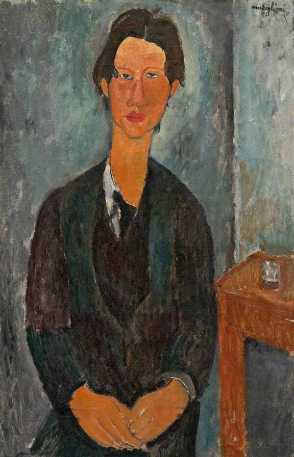 Soutine seduto a un tavolo – Amedeo Modigliani Amedeo Modigliani 70x105