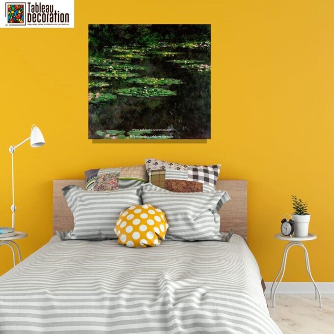 Ninfee nere – Monet quadro "Les Nymphéas" di Claude Monet 70x70 3