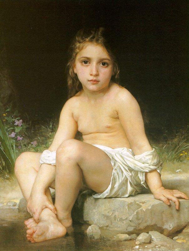 Bambino nel bagno – William Bouguereau William Bouguereau 70x85