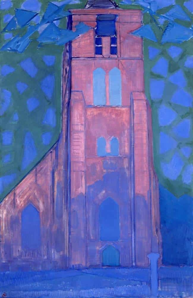 Campanile della chiesa di Zelanda – Mondrian Piet Mondrian 70x105