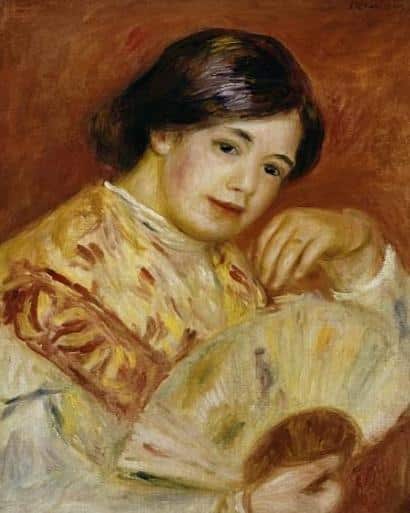 Coco con un ventaglio giapponese, c.1906 – Pierre-Auguste Renoir Pierre-Auguste Renoir 70x85