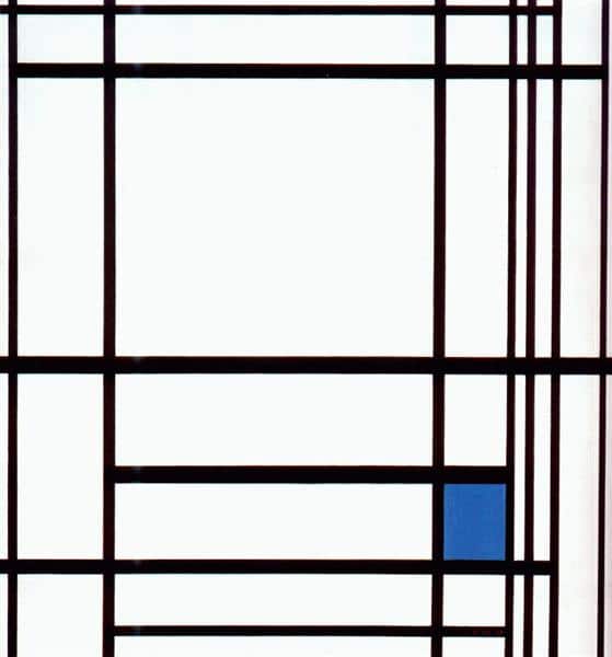 Composizione con il blu – Mondrian Piet Mondrian 70x70