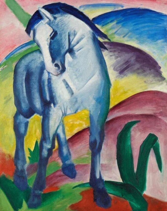 Cavallo blu I – Franz Marc Franz Marc 70x85