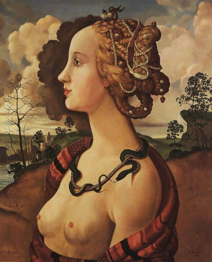 Copie di Simonetta Vespucci (1453-76) – Sandro Botticelli Sandro Botticelli 70x85