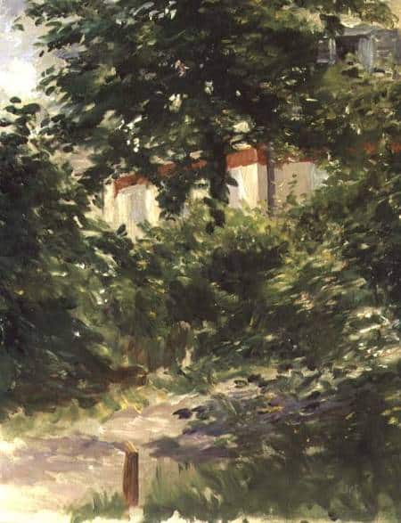 Un angolo di giardino a Rueil – Edouard Manet Édouard Manet 70x85