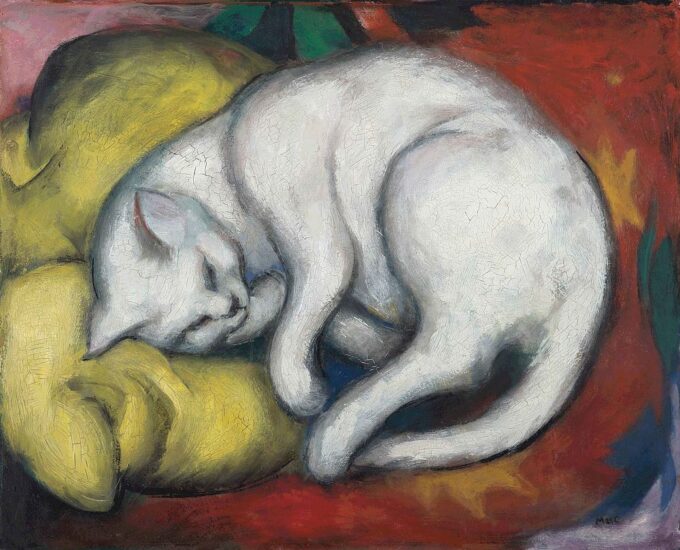 Il gatto bianco – Franz Marc Franz Marc 85x75