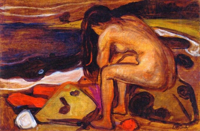 Donna nuda sulla spiaggia – Edvard Munch Edvard Munch 105x70