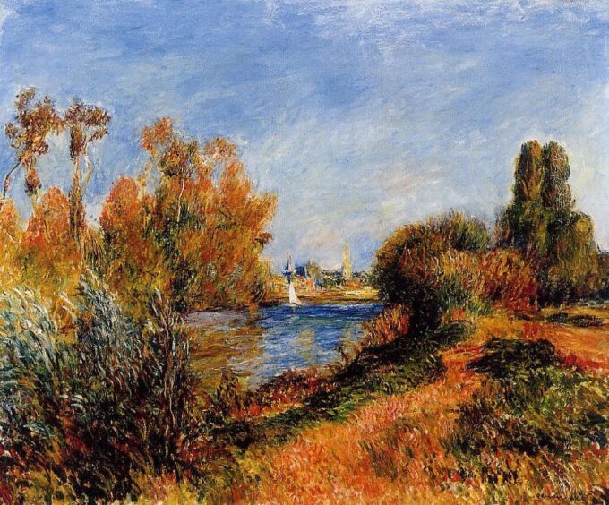 La Senna ad Argenteuil 1888 – Pierre-Auguste Renoir Pierre-Auguste Renoir 85x75