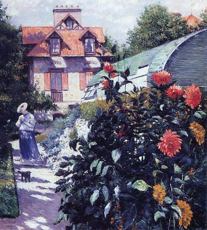 Il giardino del piccolo Gennevilliers – Caillebotte Gustave Caillebotte 70x70