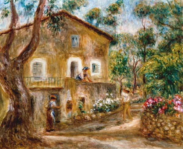 La casa di Collettes a Cagnes – Pierre-Auguste Renoir Pierre-Auguste Renoir 85x75