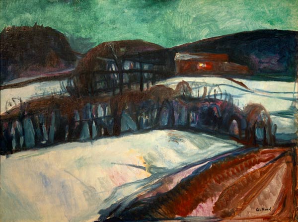 La casa rossa nella neve – Edvard Munch Edvard Munch 85x75